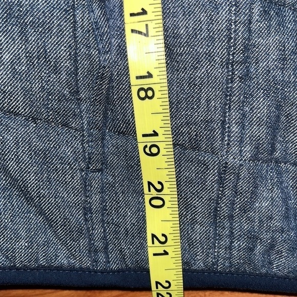 Christopher and Banks women’s denim quilted vest Size Petite Large - Picture 9 of 10